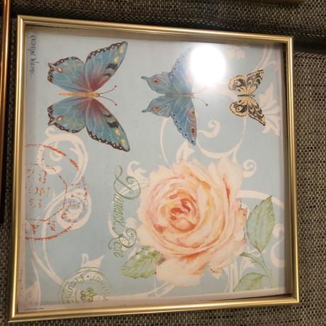 6 ramu na obrazky ctverec 40x40 zlate,medene, 