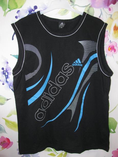 Černé bavlněné tričko adidas, adidas,xxxl