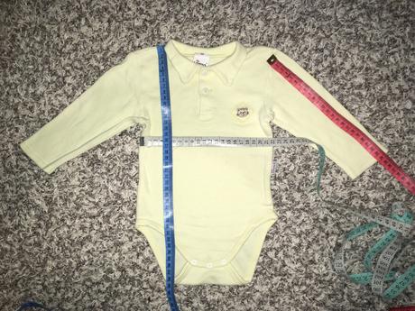 Sv.žluté bodýčko s límečkem dl.rukáv (vel.80), loana,80
