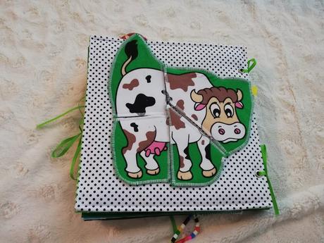 Quiet book se zvířátky,