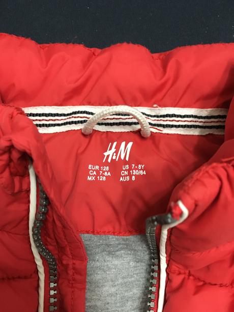 Vesta s kapucou 116/122, h&m,116