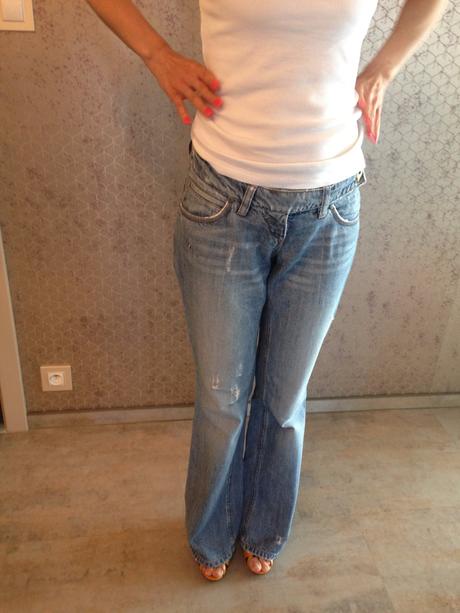 Světlé letní džíny na donošení, velikost 36-38, quiksilver,s