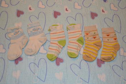 3x bavlněné ponožky, vel. 86, 86