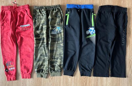 Chlapecké tepláky - 4ks, vel. 116/122, kugo,116