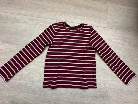 Dívčí vínové tričko united colors of benetton, 120, benetton,122