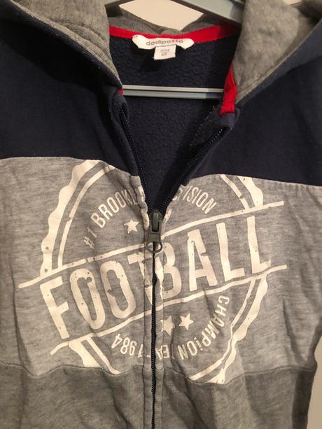 Šedomodrá mikina fotbalová, 86