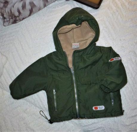 Teploučký khaki bundo-kabátek vel.74, 74