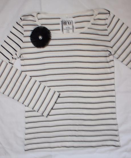 Ak38. pruhované tričko 12 let, next,152