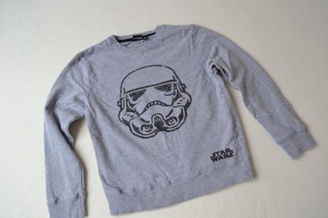 Šedá mikina přes hlavu storm trooper vel. 140, 140