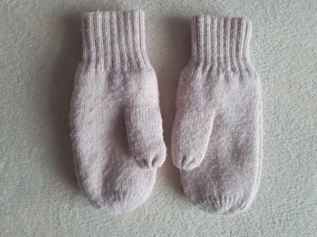 Dívčí rukavice, palčáky, růžové, vel.134/140, h&m, h&m,134