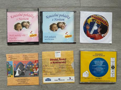 Cd - pohádky a ukolébavky pro děti, 6 ks,