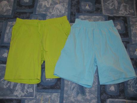 2x bavlněné kraťasy, h&m,110