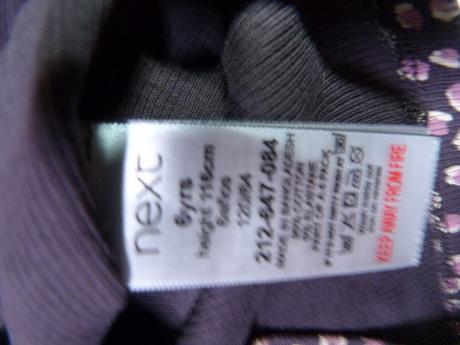 Bavlněné žebrované tričko vel.116, next,116