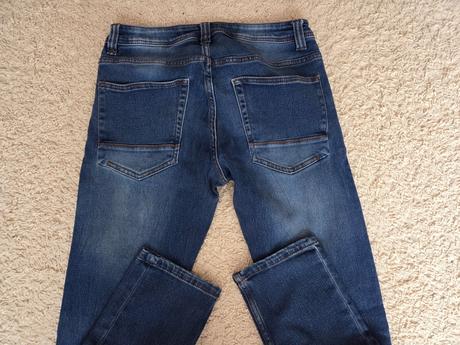 Modré rifle slim fit s elastanem, vel. 46/30/164, 46