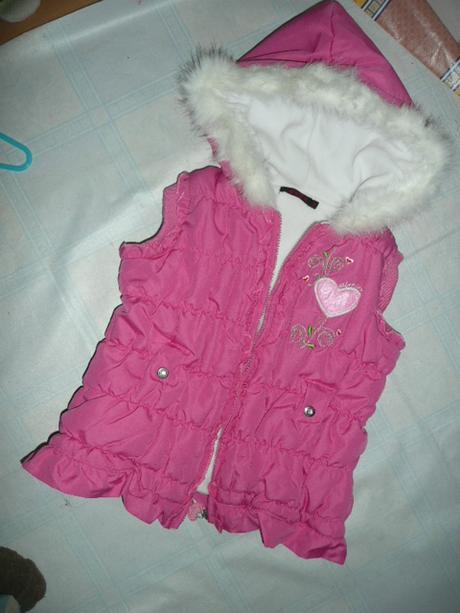 Přechodová až zimní vesta vel 110-122, 122