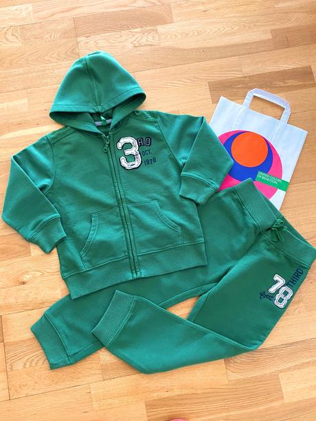 Benetton nové tepláky bunda souprava 4-5r, 110, benetton,110