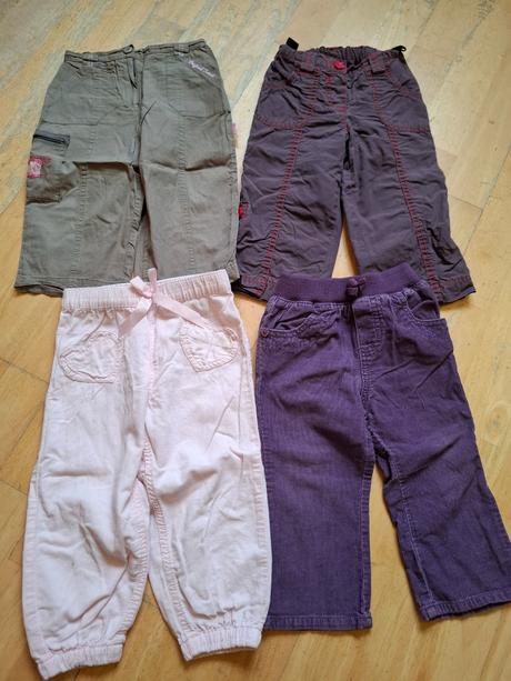 4x kalhoty vel 86, 86