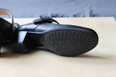 Černé kožené lodičky caprice, 37