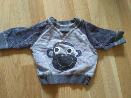 Melírovaná mikina s opicí, next,68