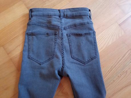 Pružné šedé džíny, pull&bear,34