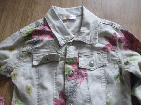 Elastická kytkatá bunda 7-8 rose, 128