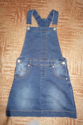 Riflová šatová sukně vel. 140, bluezoo,140