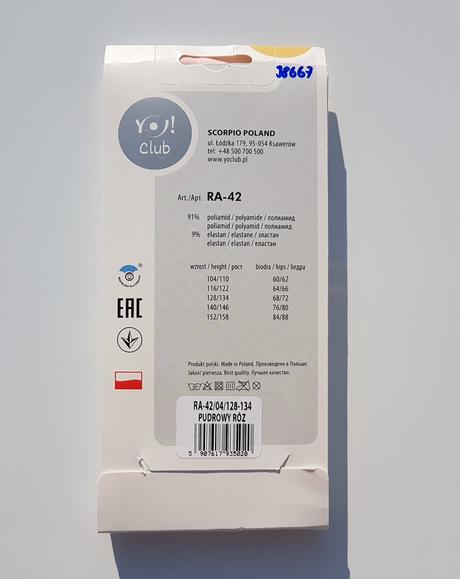 L176 dívčí elegantní silonky 20den vel. 128-134, 128