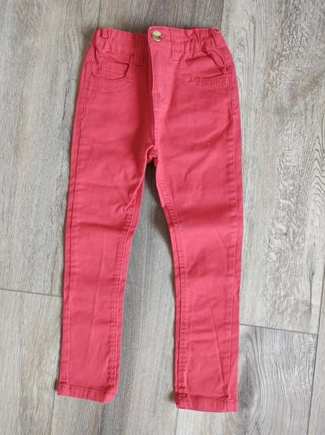 Červené džíny vel.116-122, denim,116