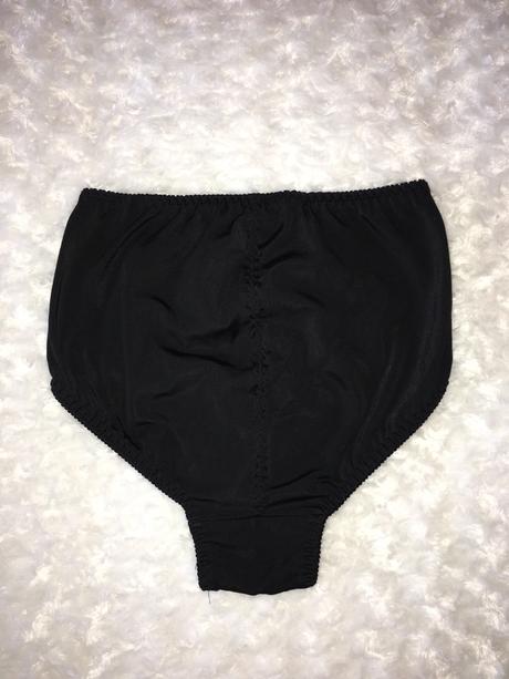 Černé vysoké kalhotky, s