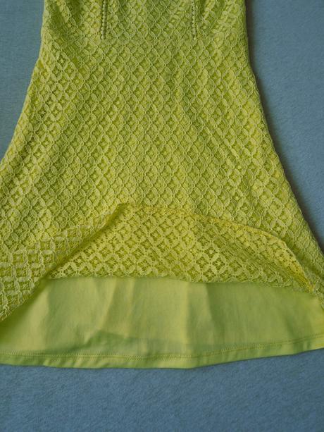 Krajkové žluté šaty ,zn.f&f,vel.34/36, f&f,s