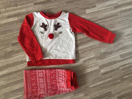 Vánoční pyžamko sobík, 98