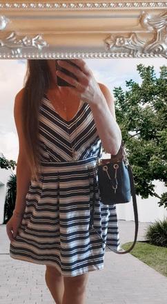 Camaïeu áčkové bavlněné šaty, camaieu,44