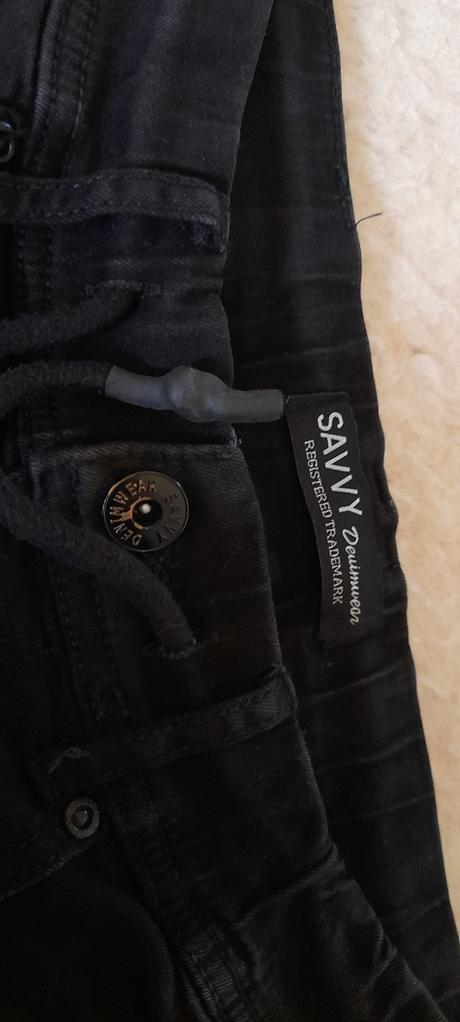 Savvy černé slim fit joggers, xs