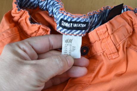 Kraťasy vel. 12 - 18 m, h&m,86