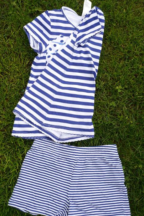 Bavlneny set na leto - tricko a kratasy, h&m,110