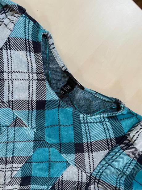 Káro šatičky nebo top, vel m jako šatky spíše xs,, h&m,m