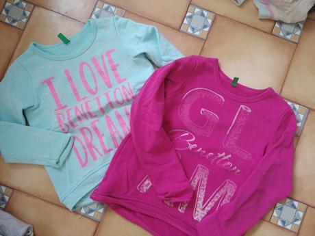 2x mikina, benetton,104