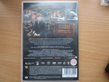 1x puštěné dvd fantastická zvířata a kde je najít,