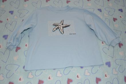 110 116 122 modrá mikina s mořským motivem, 110