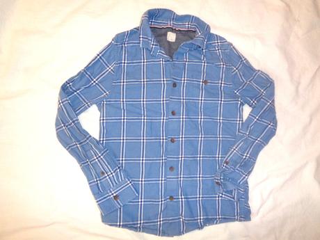 Pěkná modrá flanelová košile, john lewis,146
