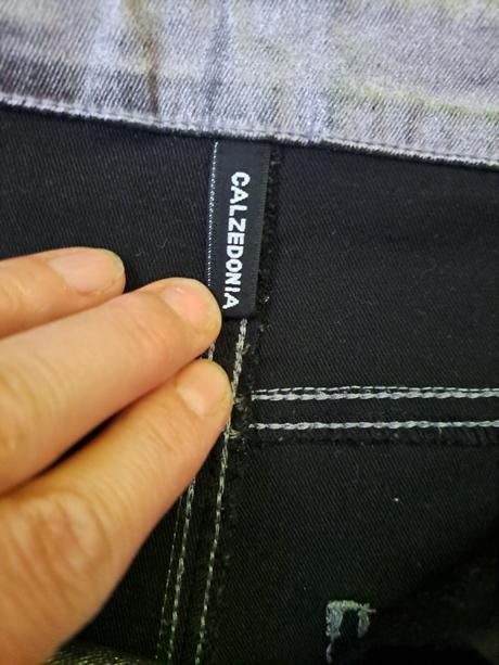 Džíny metalického vzhedu, calzedonia,158