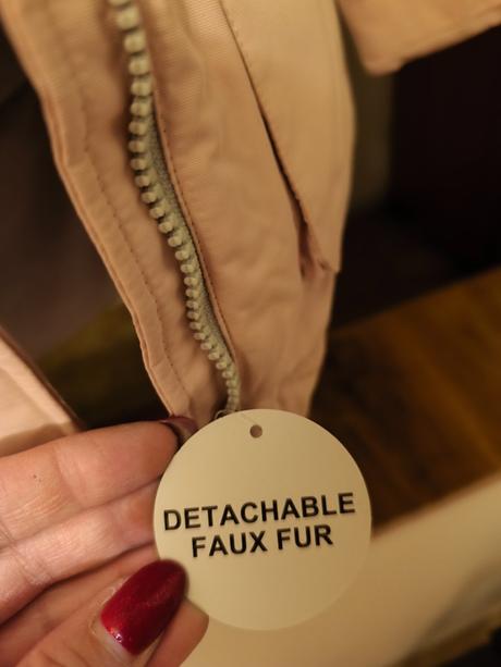 Pudrová zimní bunda parka kabátek reserved, reserved,164 / s / xs