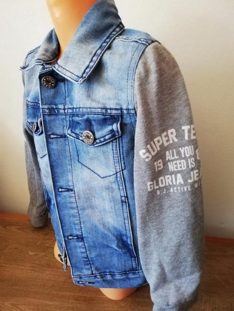 Džínsová bundo/mikina 6-8r., 122