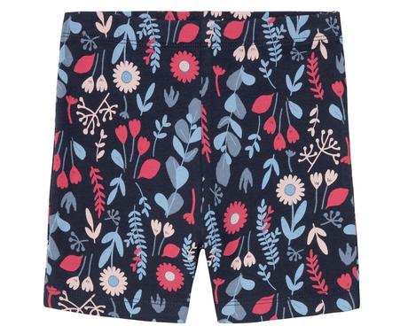 2-pack holčičí legíny letní kytičkované + tmavé, lupilu,110 / 116