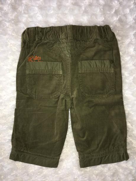 Khaki manžestrové kalhoty h&m, h&m,68