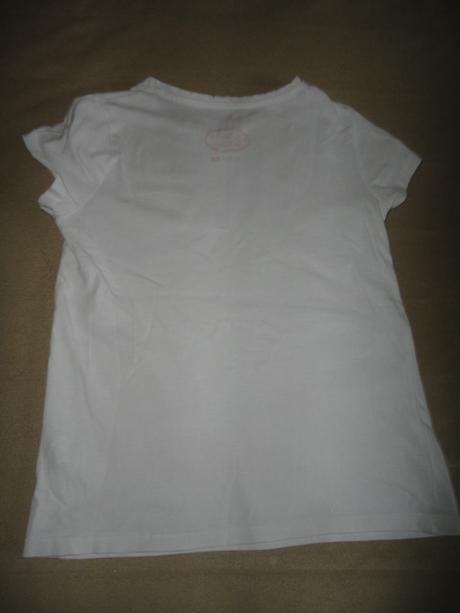 Bílé triko s potiskem f+f, vel. 7/8 let, f&f,122