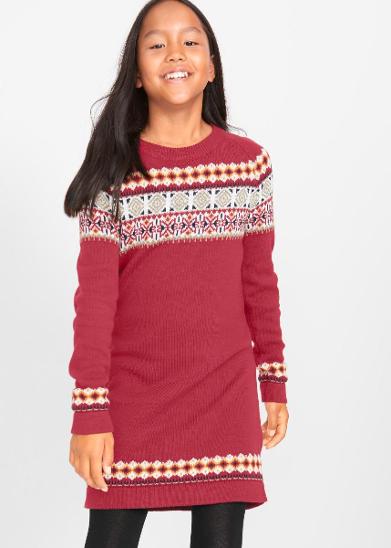 Dívčí pletené šaty bonprix vel. 152/158, bonprix,152