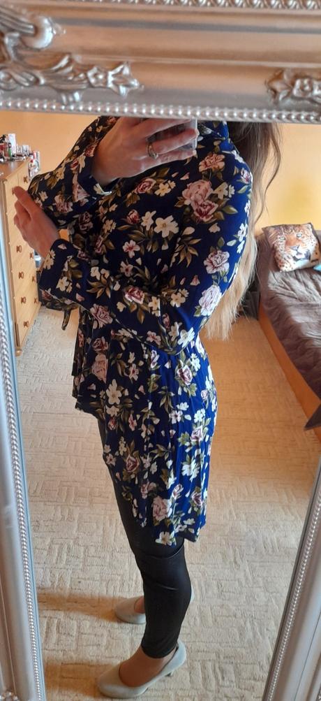 Fisherfield květovaná peplum viskózová halenka, gate,38