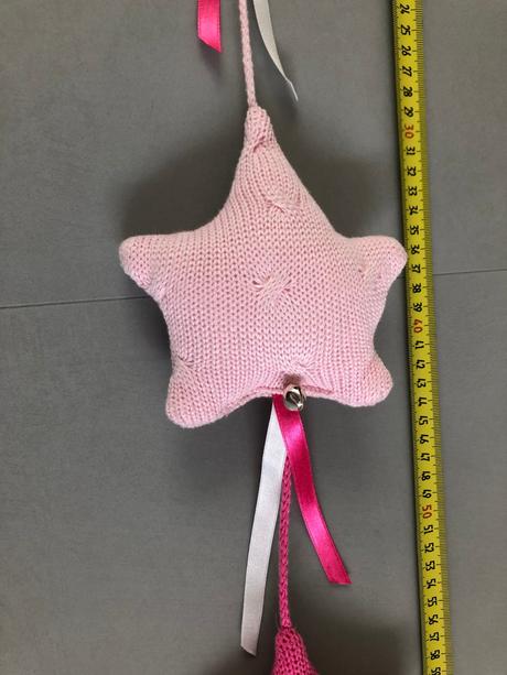 3 hvězdy girlanda závěs babys only růžová fuchsia, 