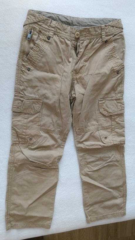 Plátěné kalhoty vel. 134, 134